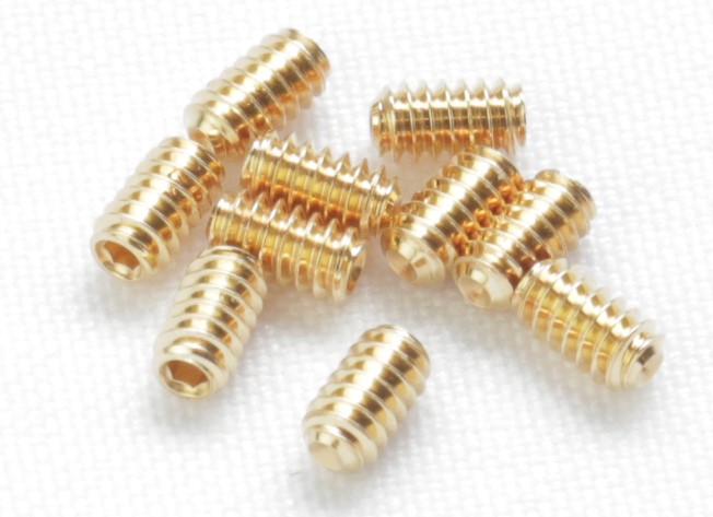 Socket Head Cap Screw 6-32 x 1/4 , Gold Plated 