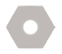 Hex Nut #6-32, Stainless Steel