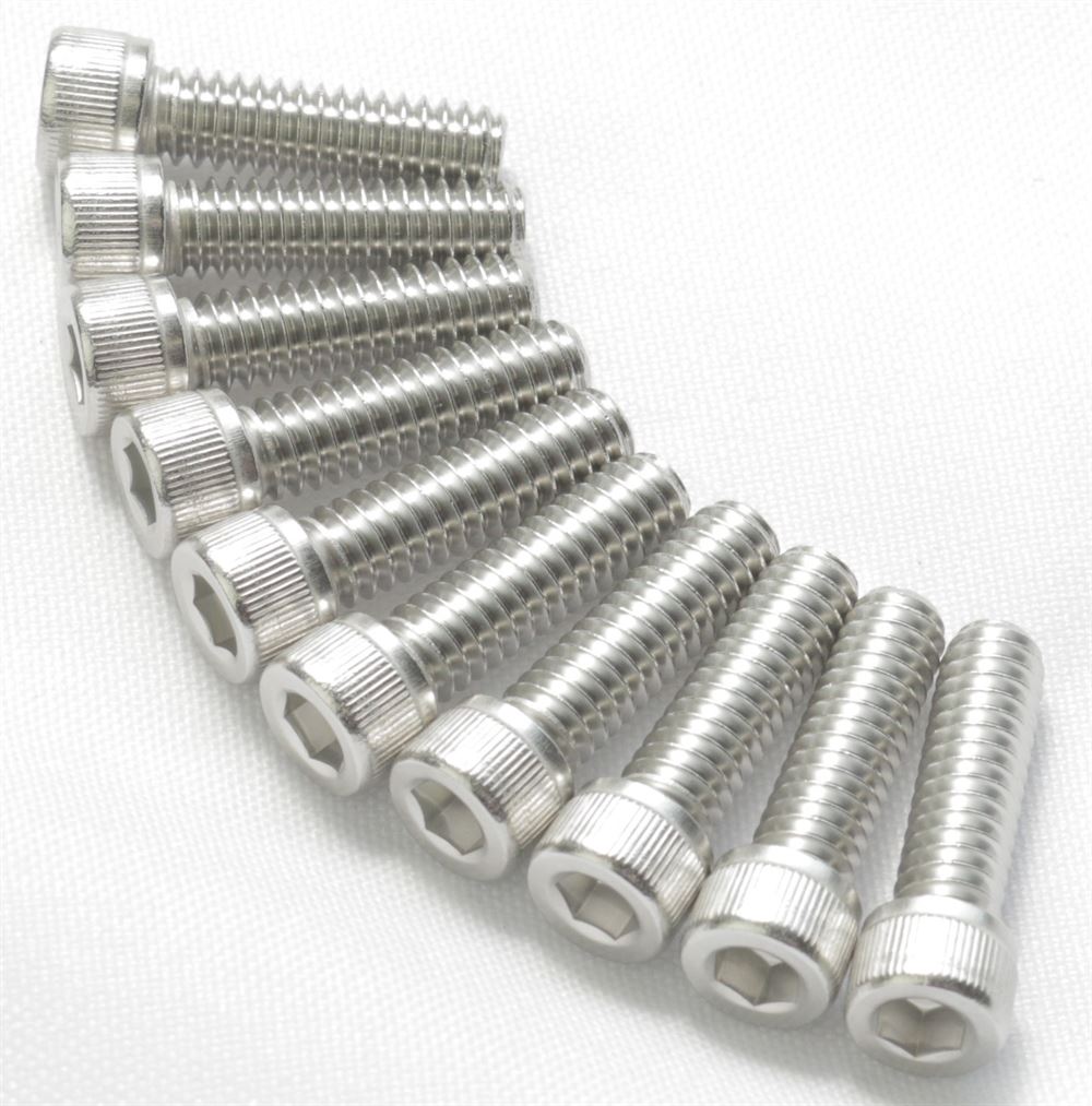 Socket Head Cap Screw, 1/4-20 x 7/8, Stainless Steel 