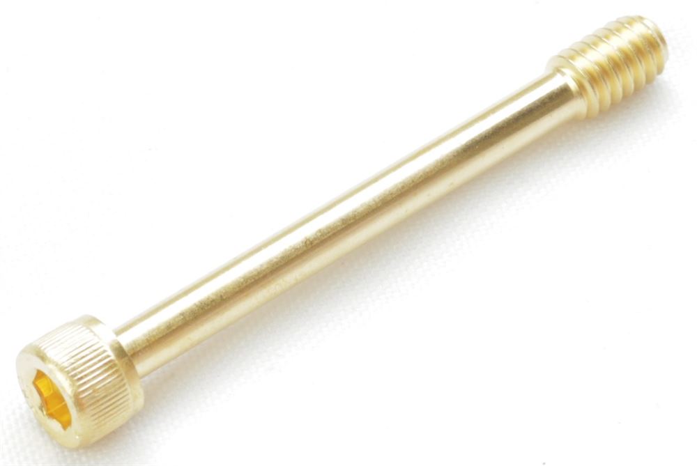 Captive Panel Screw 1/4-20x2.25, Gold Plated 